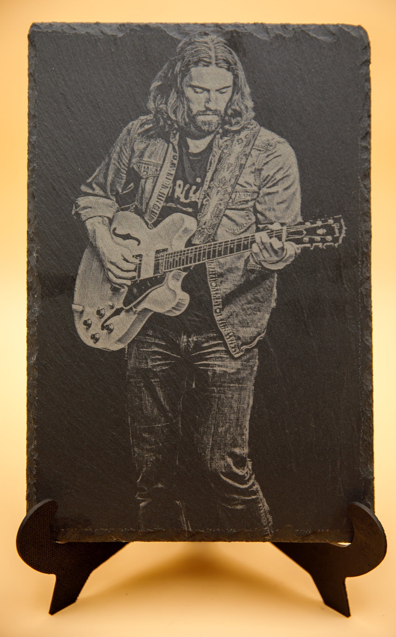 Devon Allman engraved on 8 X 10 Slate