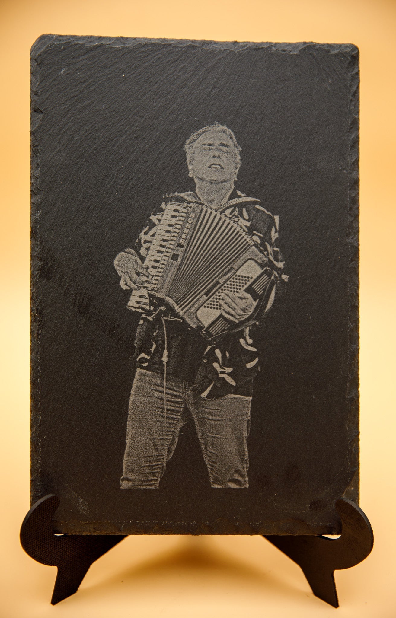 Graham Lesh engraved on 8 X 10 Slate