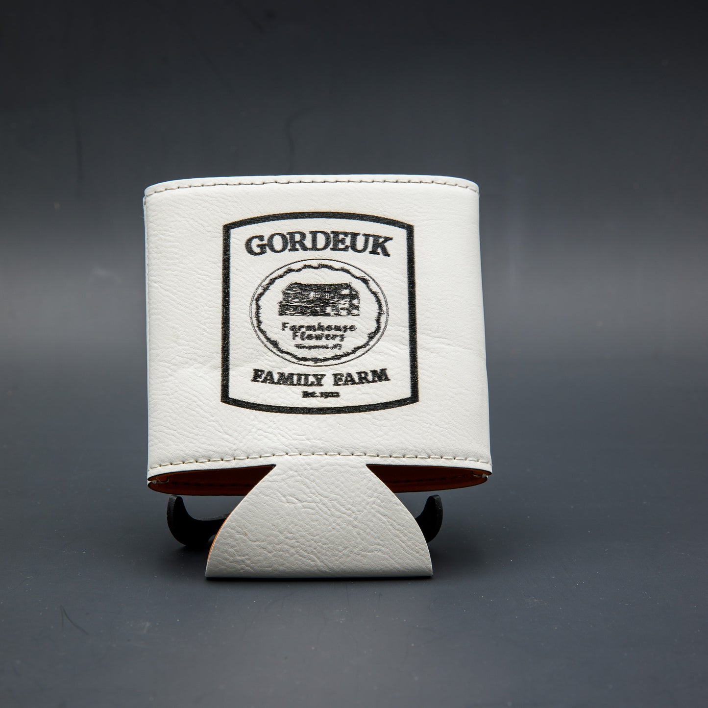 Leatherette Coozies, custom engraved with your logo!