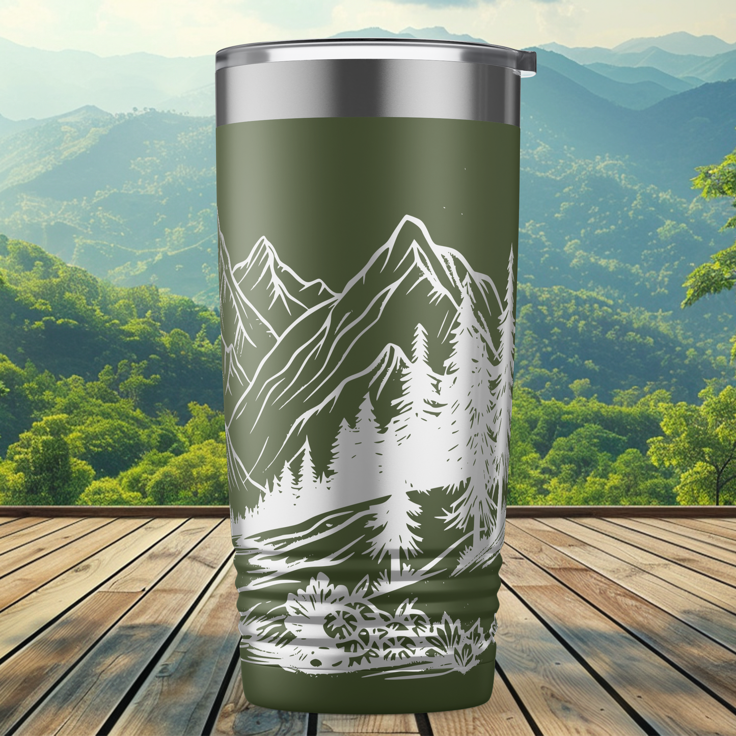 Mountain View Full Wrap Tumbler