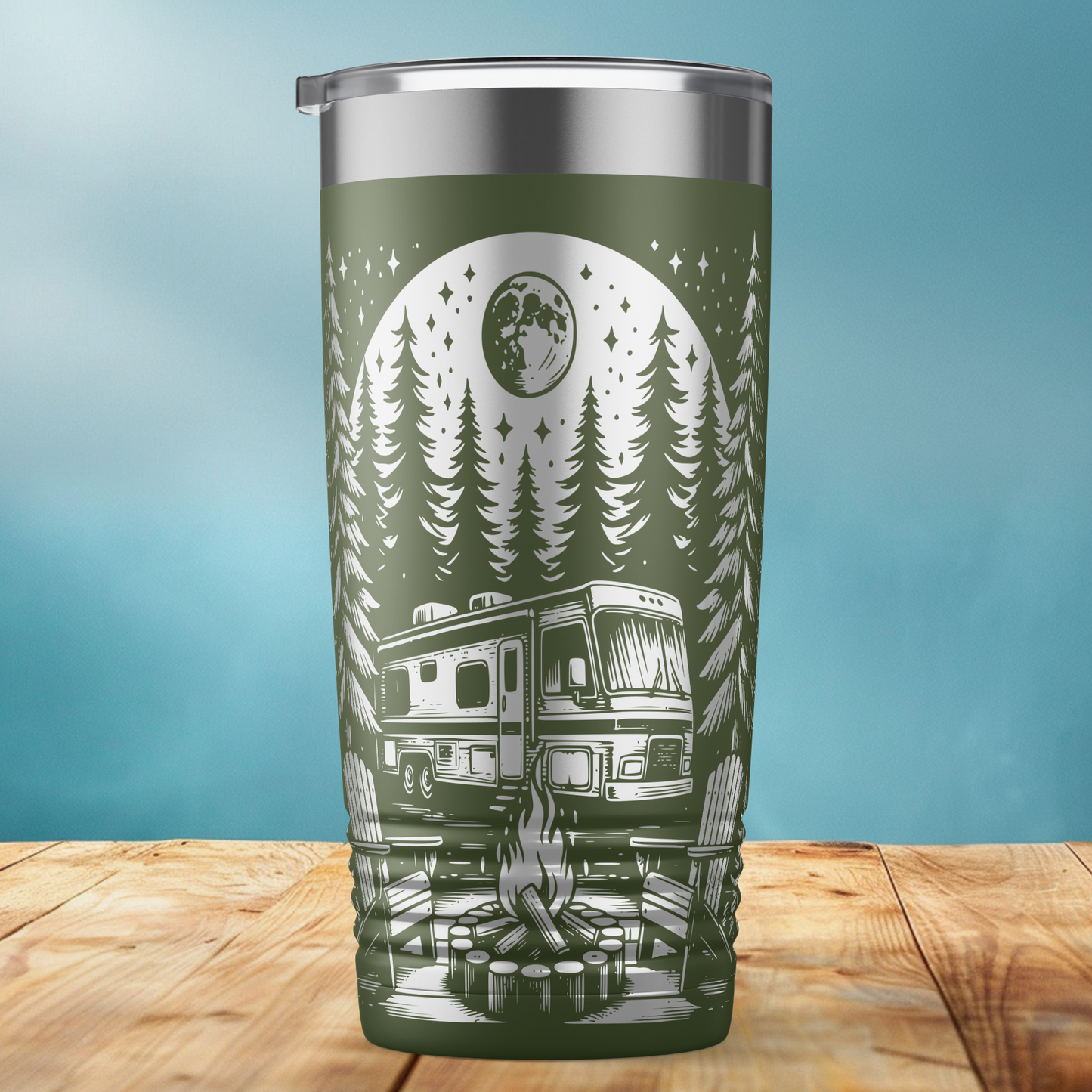 Camping Full Wrap Tumbler